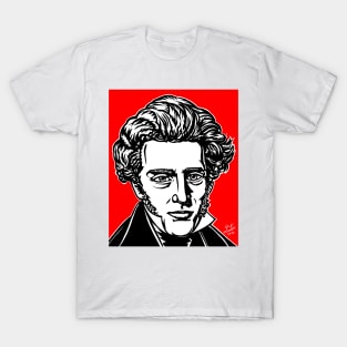 SOREN KIERKEGAARD ink and acrylic portrait T-Shirt